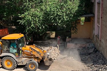 Капремонт кровли детского сада идет по плану